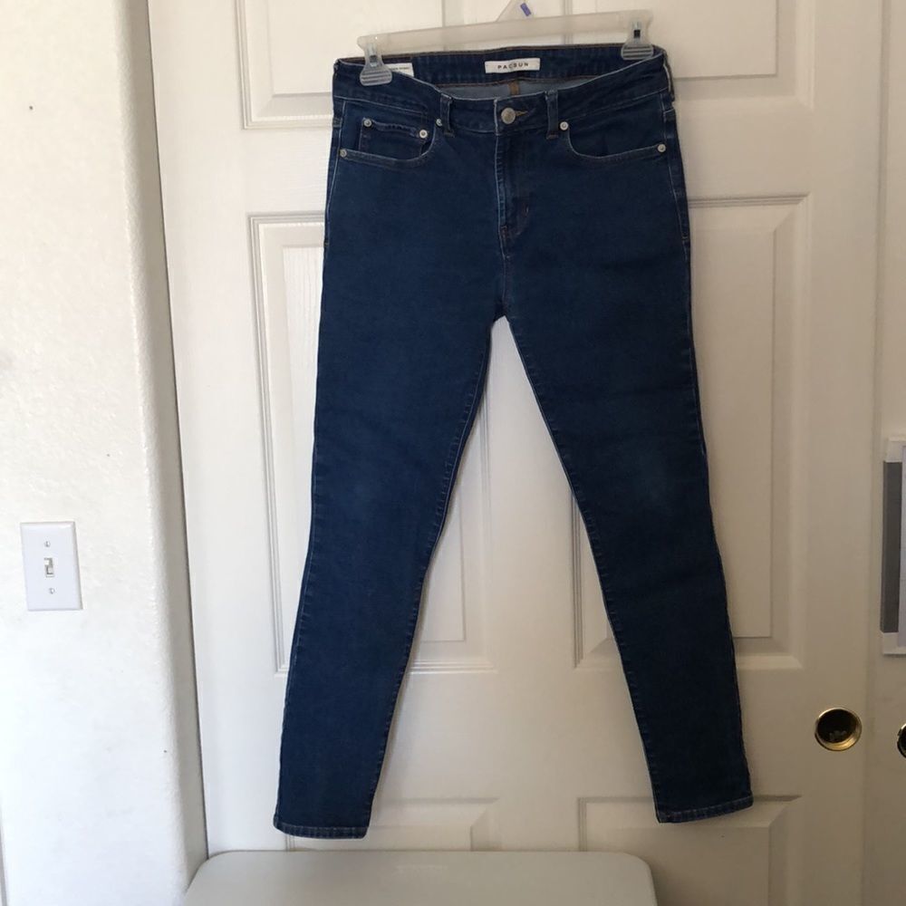 PACSUN STACKED SKINNY Blue Jeans Size 31 x 30
